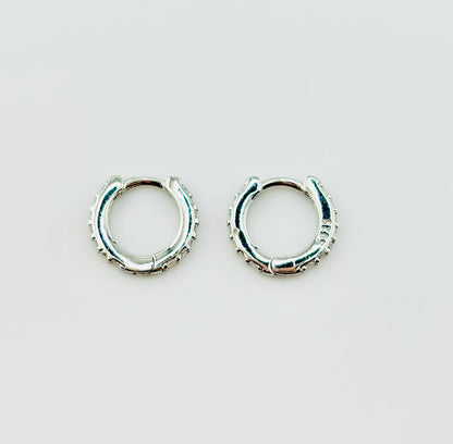 Carmen sterling silver earrings with rhinestones