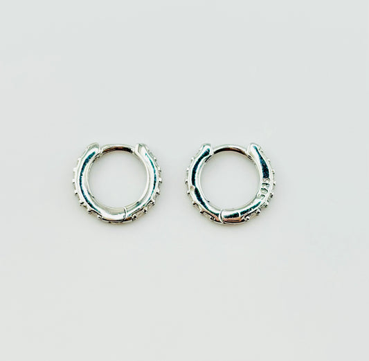 Carmen sterling silver earrings with rhinestones