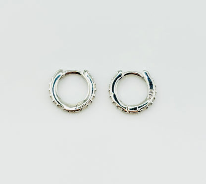 Carmen sterling silver earrings with rhinestones