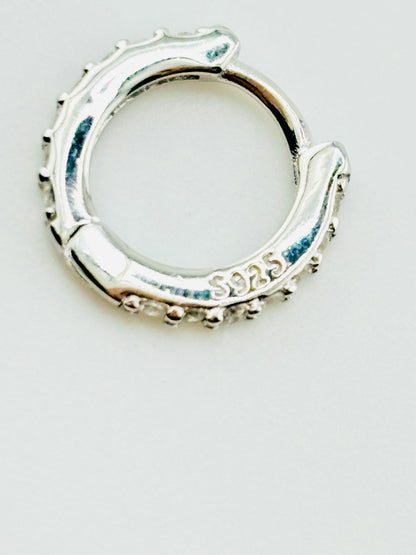 Carmen sterling silver earrings with rhinestones