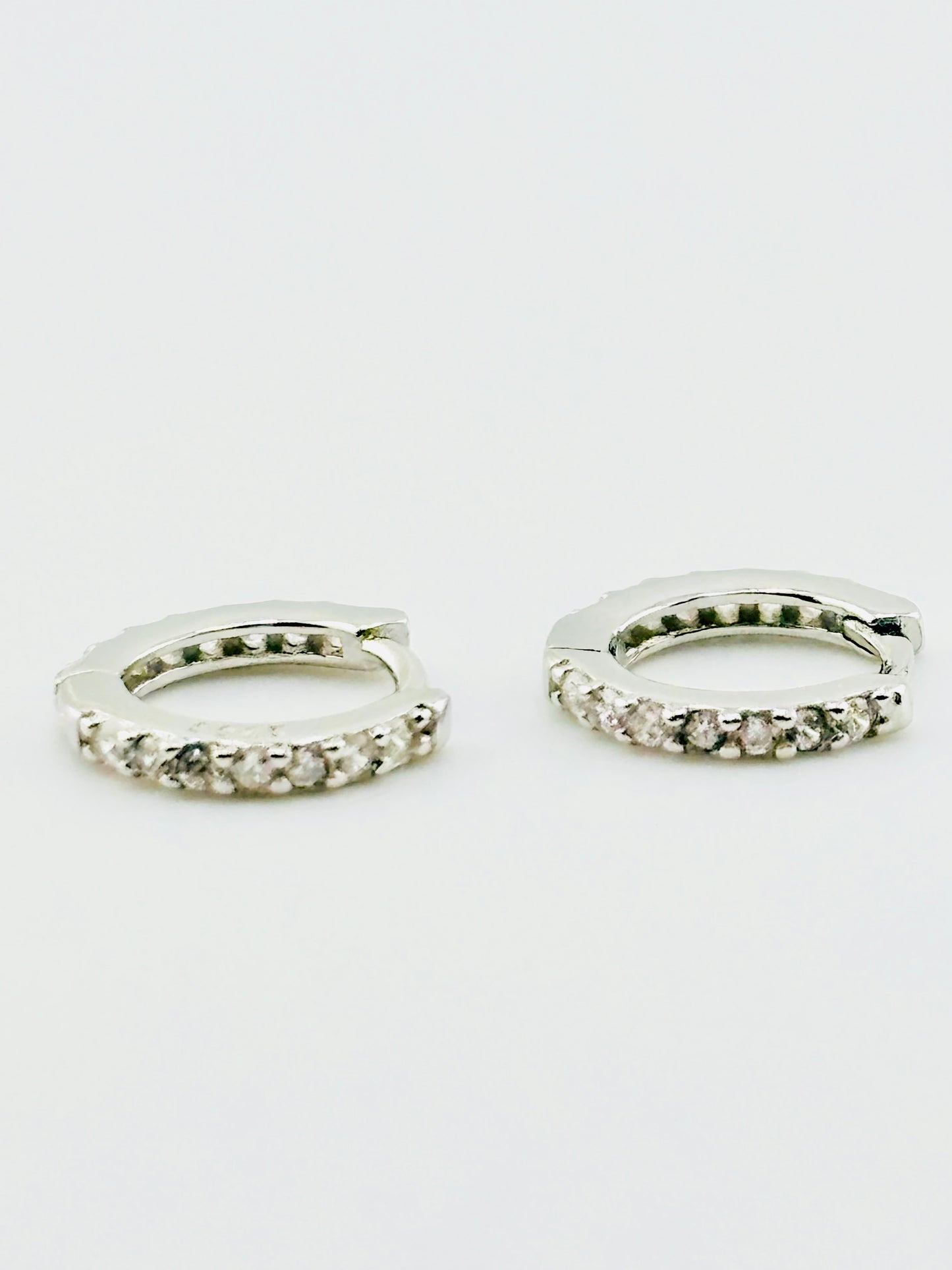Carmen sterling silver earrings with rhinestones