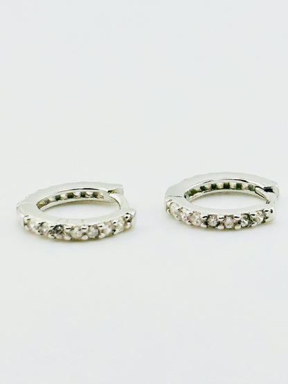 Carmen sterling silver earrings with rhinestones