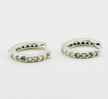 Carmen sterling silver earrings with rhinestones