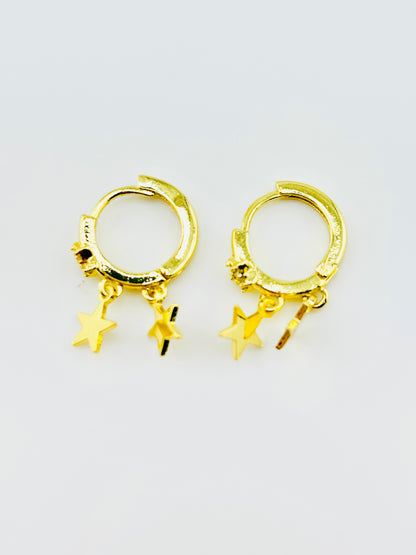 Twinkle light 18k gold filled dangle earrings