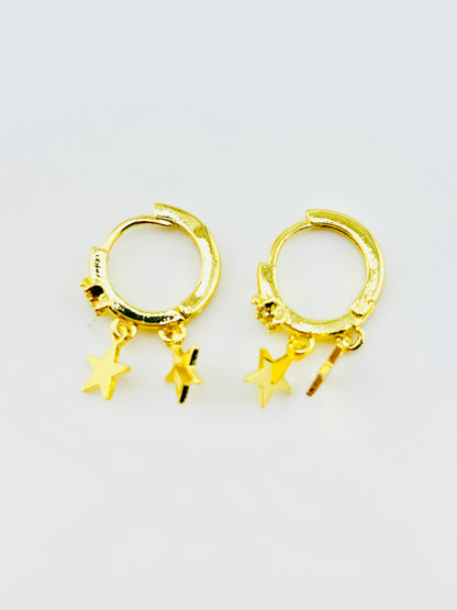 Twinkle light 18k gold filled dangle earrings