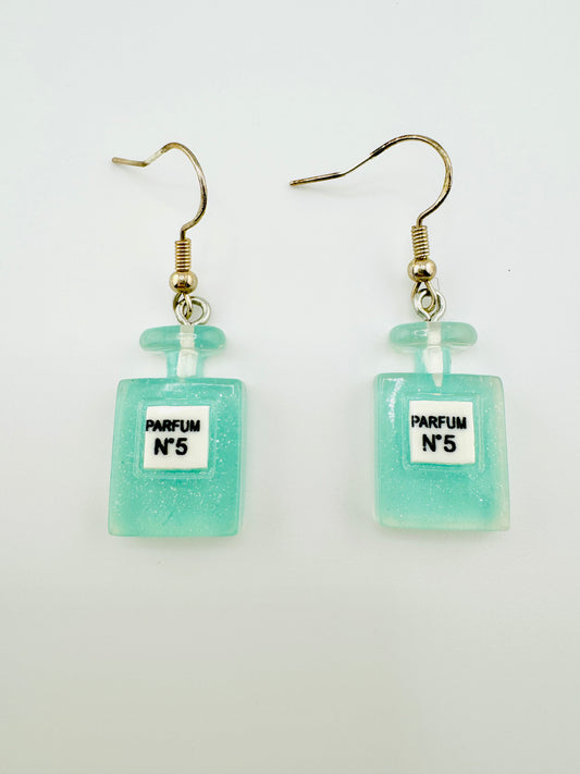 Skylar sterling silver perfume bottle earrings