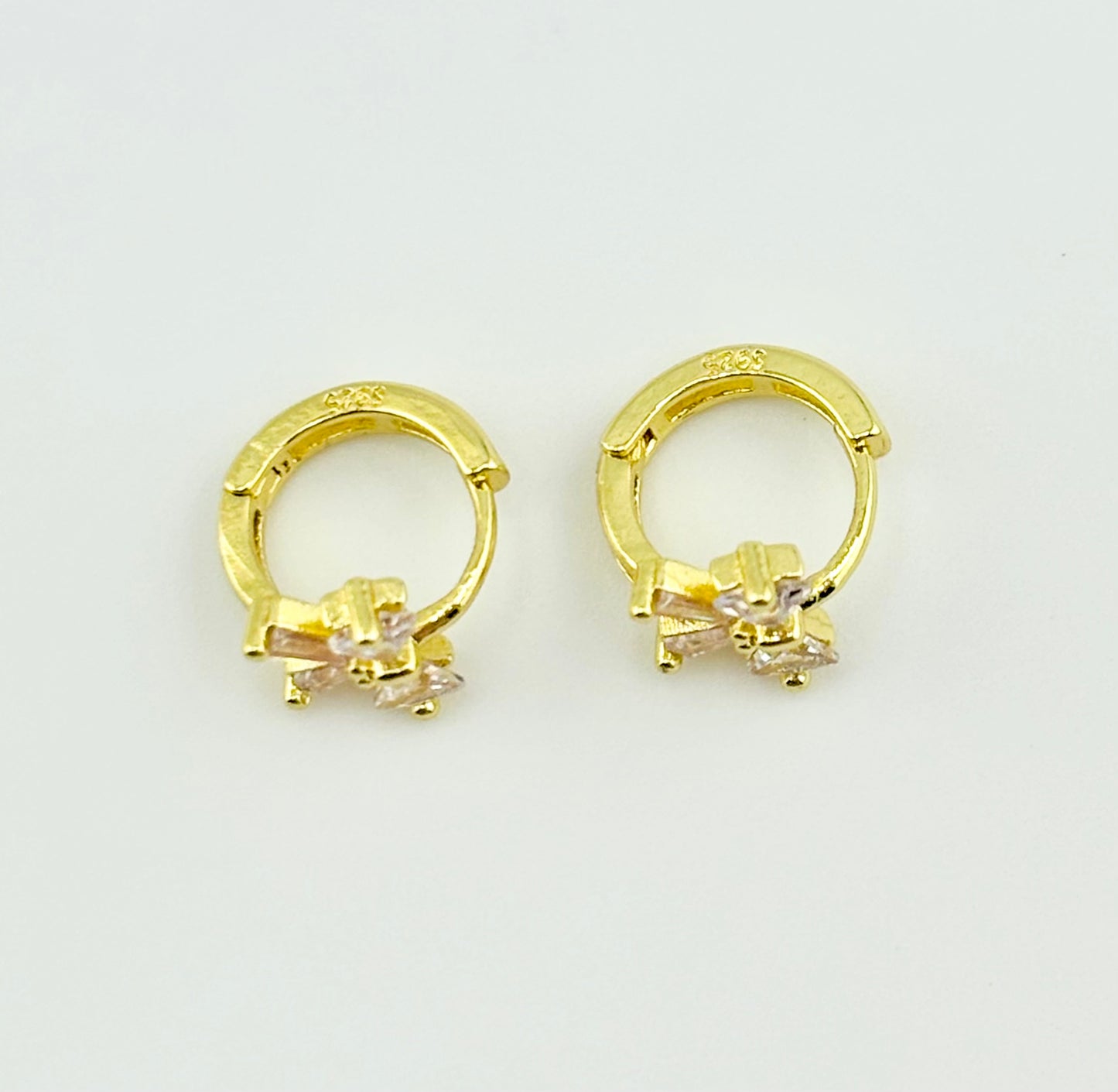 Amina 18k gold filled cubic zirconia earrings