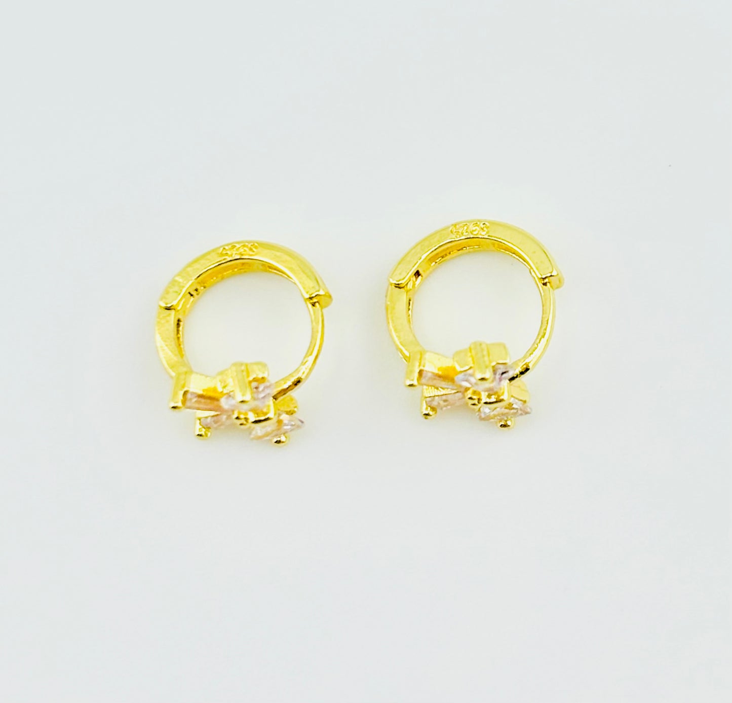 Amina 18k gold filled cubic zirconia earrings