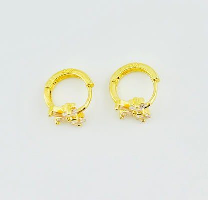 Amina 18k gold filled cubic zirconia earrings