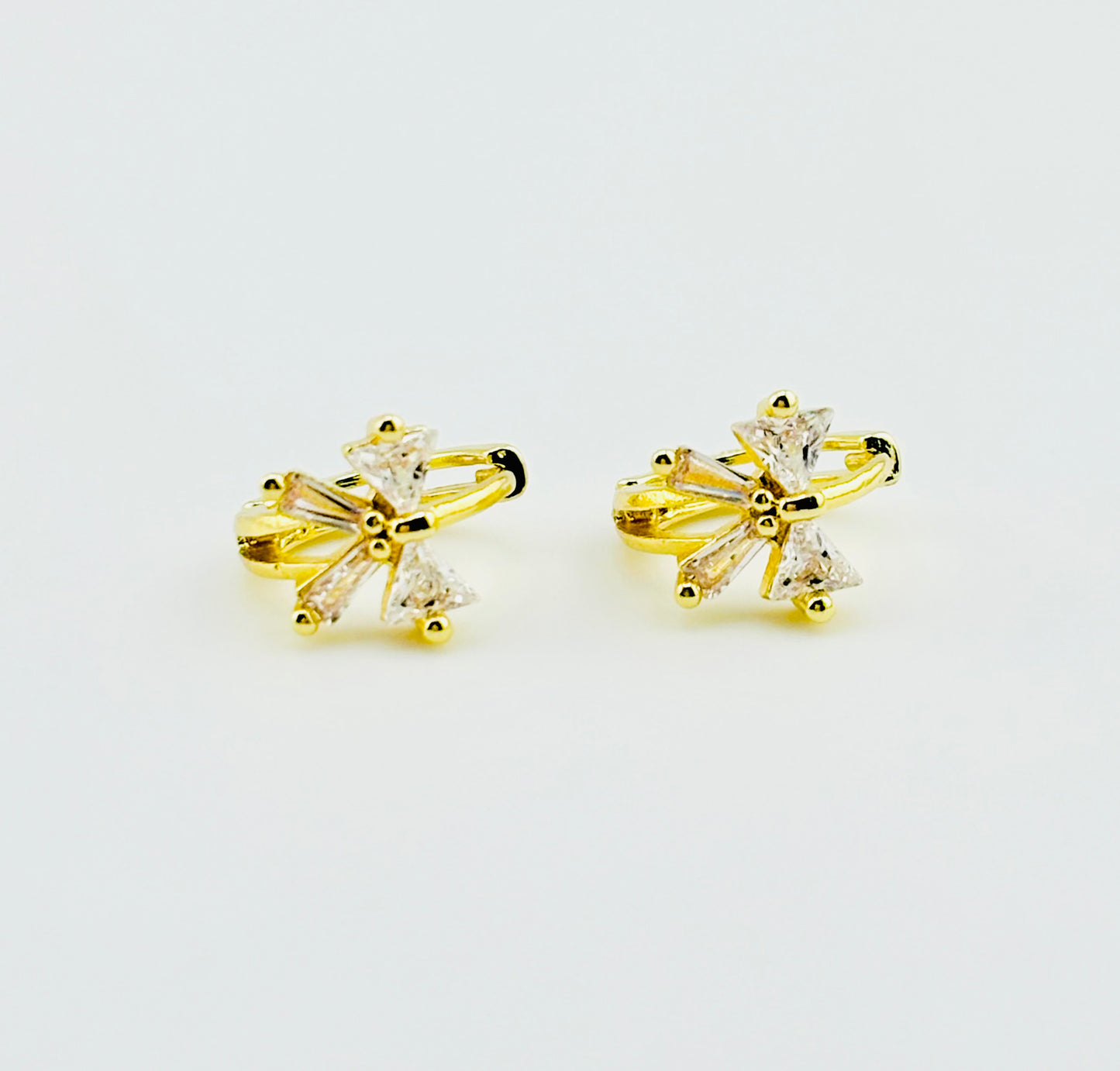 Amina 18k gold filled cubic zirconia earrings