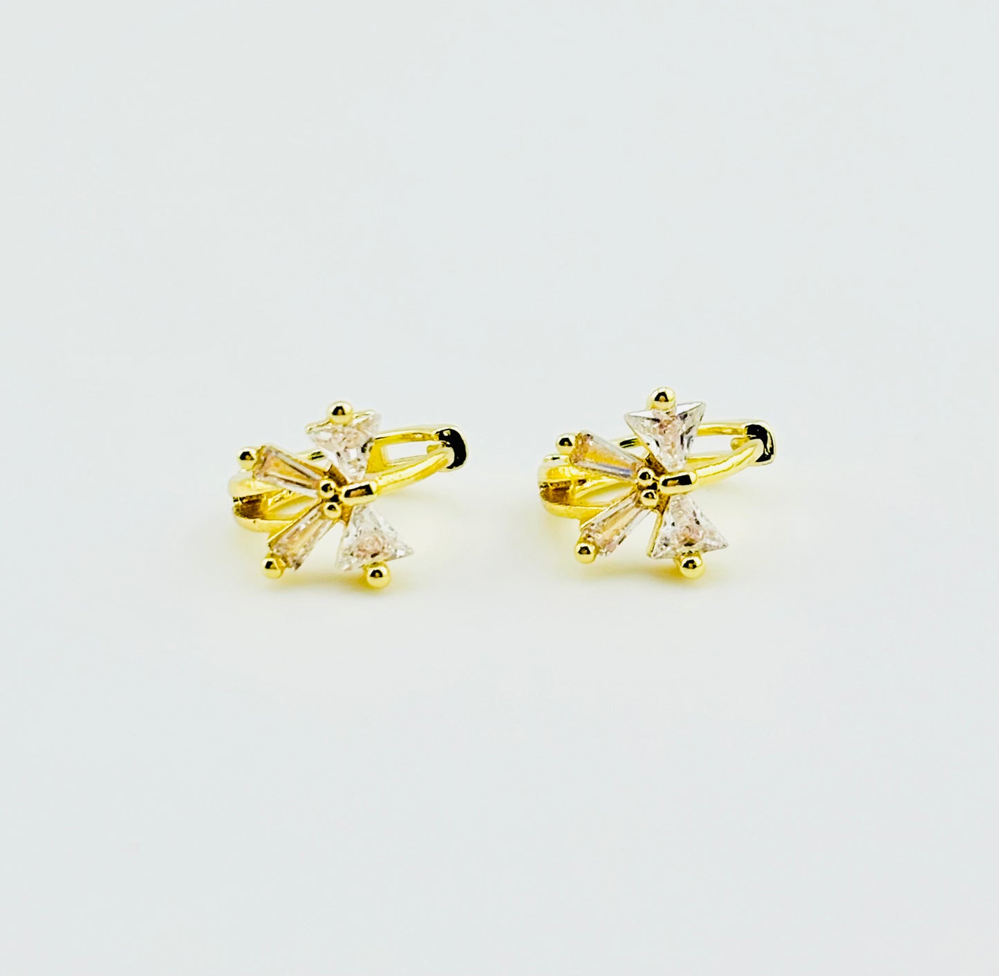 Amina 18k gold filled cubic zirconia earrings