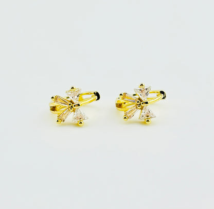 Amina 18k gold filled cubic zirconia earrings