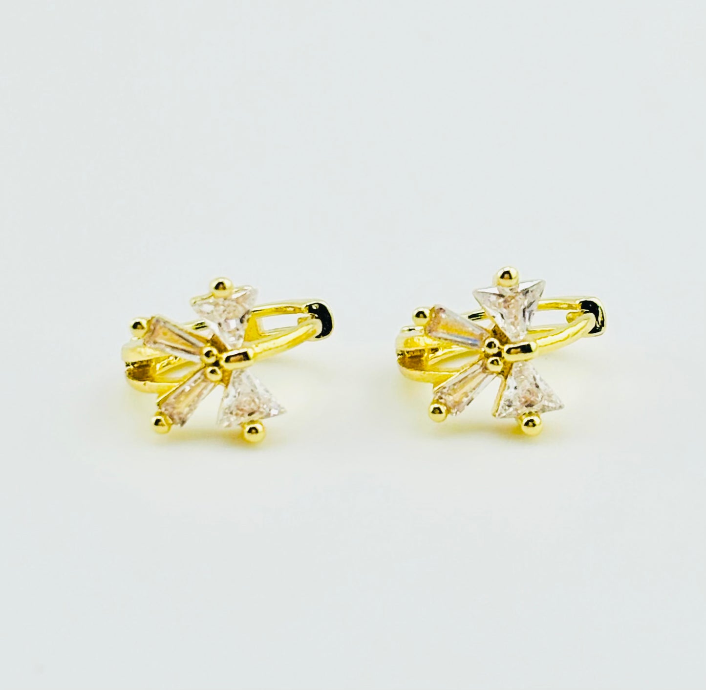 Amina 18k gold filled cubic zirconia earrings