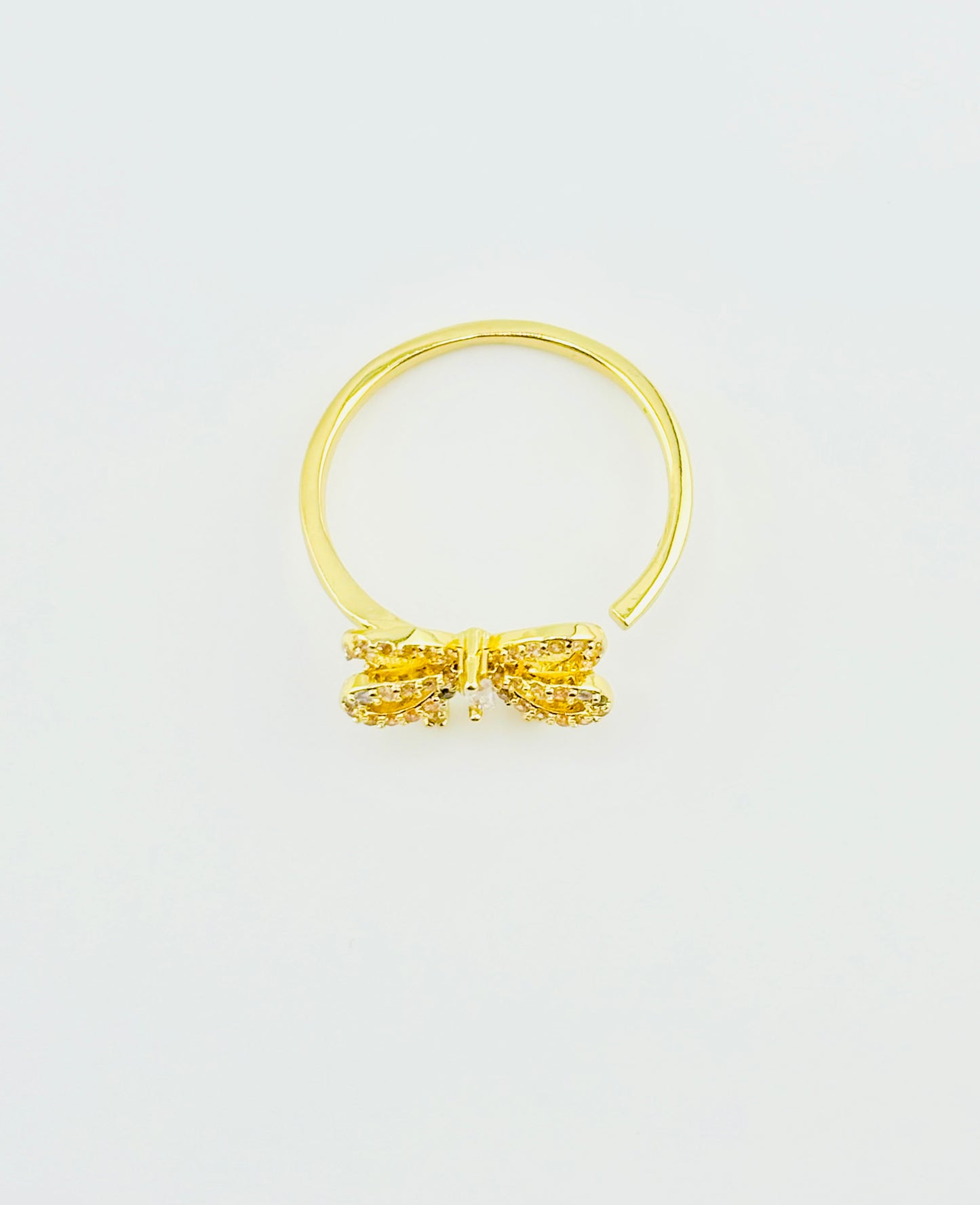 Coquete 18k gold filled ring with rhinestones