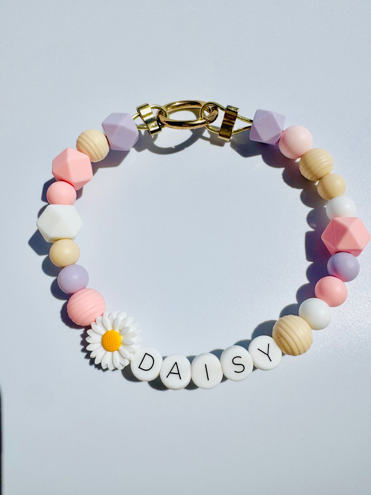 Made-to-order medium dog necklace with custom colors