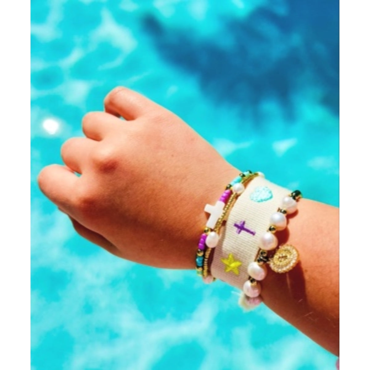 Paige (Widget), Aubrey, Solara & Marlyn Bracelet Bundle | Adjustable Woven, Freshwater Pearl & 18K Gold Filled Jewelry Set