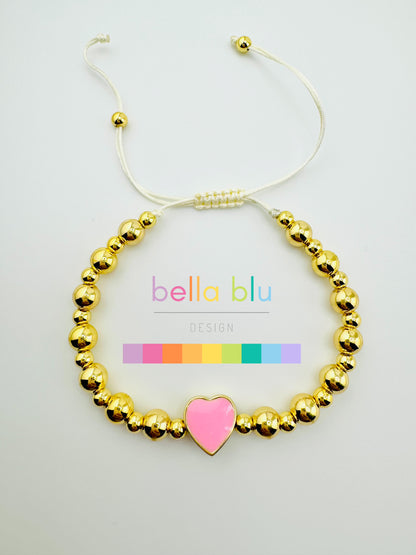 Samantha soft pink 18k gold filled bracelet