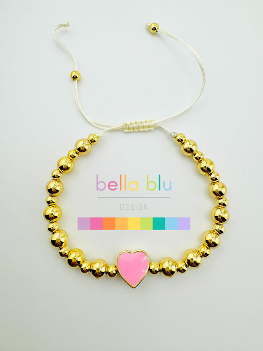 Samantha soft pink 18k gold filled bracelet