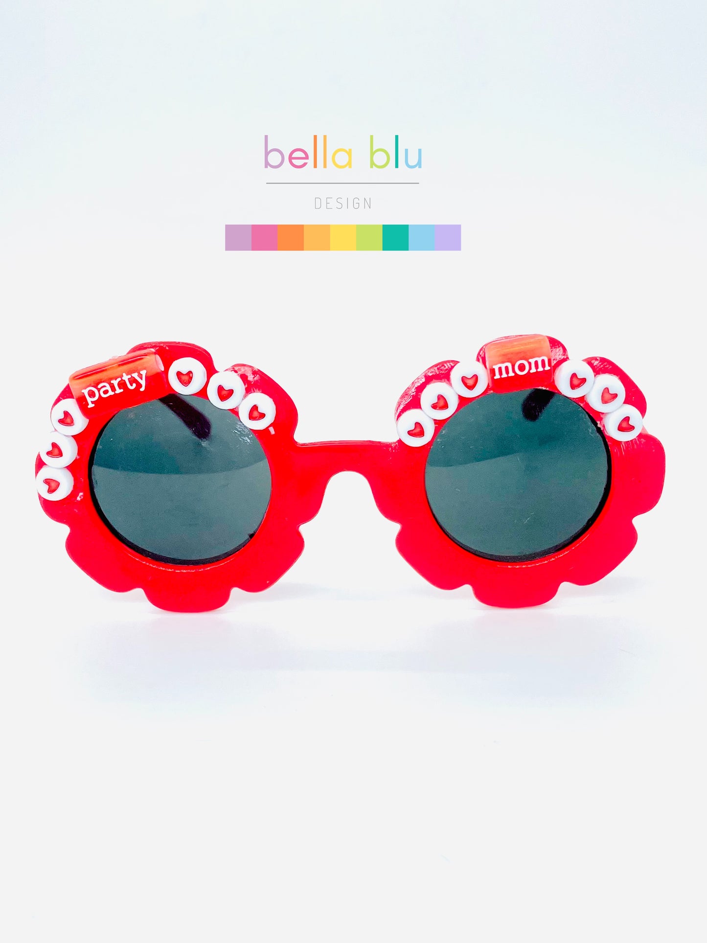 Red sunglasses party mom