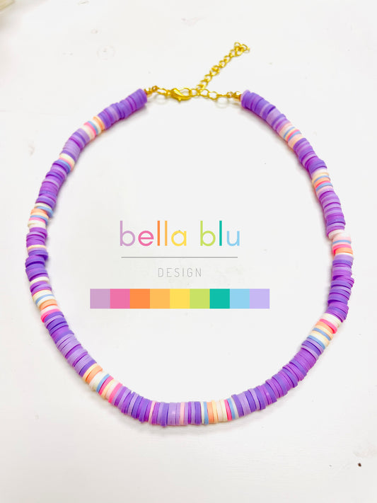 purple and pastel necklace