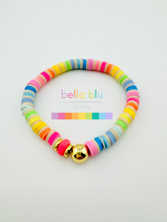 Kaylee multicolor gold filled bracelet
