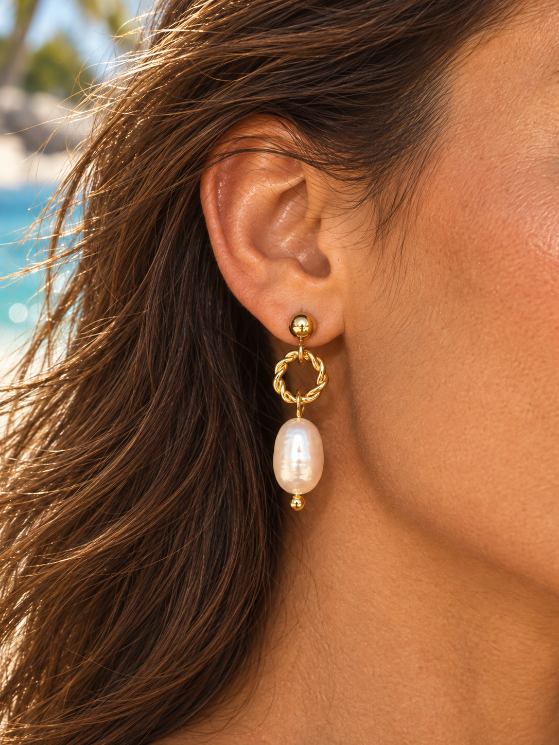 Golden Coast Freshwater Pearl Earrings