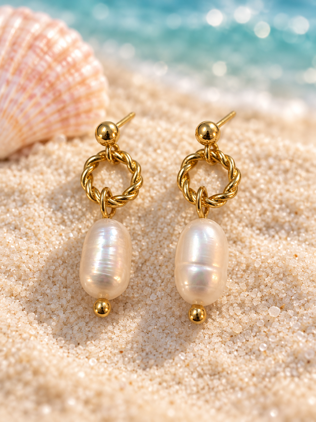 Golden Coast Freshwater Pearl Earrings