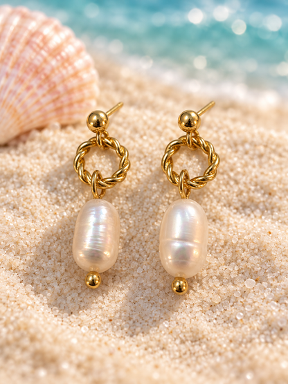 Golden Coast Freshwater Pearl Earrings