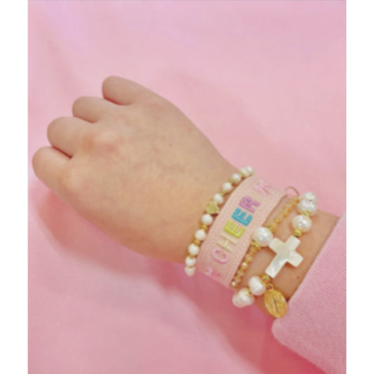 Cheer Woven Adina, Jade & Sandra Bracelet Bundle | Adjustable Woven & Gold Filled Pearl Jewelry Set
